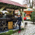 Roasted chestnuts stall